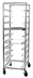 Thumbnail image #5 for Mobile Aluminum Single-Section Oval Tray Rack, 10-Tray Capacity