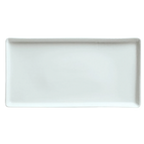 Thumbnail image #1 for Libbey Chef's Selection 911194481 Rectangular Porcelain Tray, 13 x 6-3/4 in, Fully Vitrified, Polished Foot