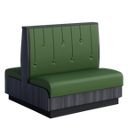 Thumbnail image #1 for ATSMFG ATS AT&S-AD-KR42-RD GR6 Karender Standard Booth, double, 48" long x 42" high, Raindrop back, Upholstery and foam fitted over a computer-cut