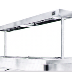 Thumbnail image #1 for Caddy A-23 Stainless Steel Food Warmer with Sneeze Protector, for Two-Well, 26-Inch-Wide Models