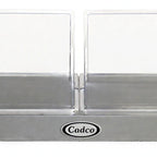 Thumbnail image #1 for Cadco WTRT-40-HD Countertop Stainless Steel Warming Shelf with Rolltop Lids, Two Heated Zones, Variable Heat Controls