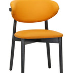 Thumbnail image #1 for G & A Commercial Seating Nora 4689 Stackable Side Chair with Upholstered Seat and Back, European Beechwood Frame