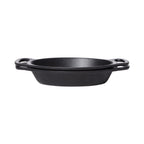 Thumbnail image #2 for G.E.T. Heiss SKOV-16-ABK Oval Cast Iron Server Platter, 7", with Handle Case of 6