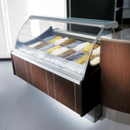 Thumbnail image #1 for Oscartek Classic CLASSIC CG1500 Gelato/Ice Cream Display Case, 59", Self-Contained, Curved Glass, 11-Pan 5-Liter Capacity