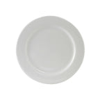 Thumbnail image #1 for Tuxton China Alaska ALA-104 Porcelain Plate, 10-1/2" Round, Wide Rolled Rim 1 Dozen
