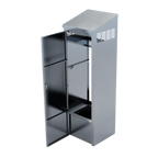 Thumbnail image #2 for Winholt Equipment STCT-HD2425H84-MPS-ST-KT Stainless Steel Mop Sink Cabinet, 24"W x 25.22"D x 84"H, Right-Side Tub, Reversible Door