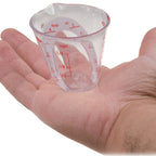 Thumbnail image #2 for JB Prince Oxo U958 P Angled Plastic Measuring Cup, 2 oz (1/4 Cup)