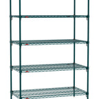 Thumbnail image #1 for Metro Super Erecta SA-2136K3-74-S5 Super Adjustable Super Erecta® Starter Wire Shelving Unit, 36"W x 21"D x 74"H, 800 lb. capacity per shelf, 2000