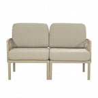 Thumbnail image #1 for G & A Commercial Seating Marbella 8602-AR Indoor/Outdoor Resin-Frame Lounge Double Armchair