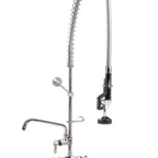 Thumbnail image #1 for Component Hardware Encore KC50-1000-AF4 Commercial Pre-Rinse Assembly, Single-Hole Deck Mount, 12-Inch Swing Spout, 38-Inch Flexible Gooseneck