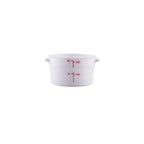 Thumbnail image #1 for CAC China FS3P-2W Food Storage Container, 2 qt., Round, Polypropylene, White Case of 24