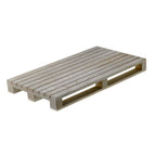 Thumbnail image #1 for Tableware Solutions USA Leone S0202.P Mini Rectangular Table Pallet, Wood, White, 14 x 8 x 1-1/2 in