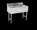 Thumbnail image #5 for Steel Works Stainless 36-Inch Two-Compartment Underbar Sink with Left Drainboard