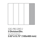 Thumbnail image #1 for Empire Bakery Equipment SQG-PBG GRID 2 Divisional Grid, 5 Divisions, 3.93" x 15.75", for SQG/SRG Hydraulic Dough Dividers