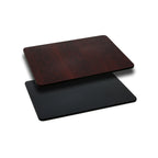 Thumbnail image #1 for Flash Furniture XU-MBT-2430-GG Rectangular Reversible Laminate Table Top, 30"W x 24"D, 1-1/8" Thick, Black T-Mold Edge