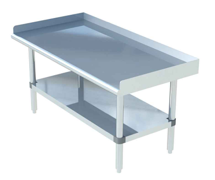 Product image #4 for Sapphire 48 Inch Wide x 24 Inch Deep Stainless Steel Equipment Stand with Adjustable Undershelf