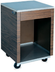 Thumbnail image #2 for 2-Series Affordable Portable™ 24-Inch Cashier Station with Stainless Steel Work Top and Walnut Woodgrain Open Base