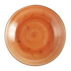 Thumbnail image #1 for Vertex China London Terra LTC-C6 6" Round Coupe China Plate, Hand Painted, Terra Cotta Case of 3 Dozen