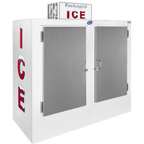 Thumbnail image #1 for Leer 3554301 Outdoor Upright Ice Merchandiser, 60 cu. ft., Solid Doors, Self-Contained Bottom-Mounted Refrigeration