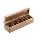 Thumbnail image #1 for Tableware Solutions USA Leone S5024 Sachet Holder with Lid, Acacia Wood, 39 x 10 x 10 cm