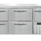 Thumbnail image #2 for Continental Refrigerator RA60N-D 60-Inch Worktop Refrigerator, 1 Door, 2 Drawers, Stainless Steel Top, Front and Sides