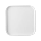 Thumbnail image #1 for CAC China Hudson XHDS-SQ16-W Square Melamine Plate, 10", Straight Side, Matte White Case of 2 Dozen