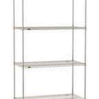 Thumbnail image #1 for Metro Super Erecta SE-2154S-86-S4 Stationary Starter Wire Shelving Unit, 54"W x 21"D x 86"H, 600 lb. capacity per shelf, 2000 lb. capacity per unit