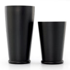 Thumbnail image #1 for Mercer Culinary Barfly M37313MBK 2-Piece Weighted Stainless Steel Cocktail Shaker Set, 28 oz & 18 oz, Matte Black Case of 6