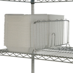 Thumbnail image #1 for 1880 Hospitality Focus Foodservice FSD24C Chrome Wire Shelf Divider, 24"W x 8"H Case of 4