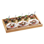 Thumbnail image #2 for Cal-Mil Madera 1367-12-99 Rectangular Rustic Pine Wood Tray, 19-1/4"W x 11-3/4"D x 1-1/4"H Case of 2
