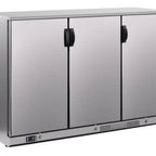Thumbnail image #1 for Infrico USA IMD-ERV35IISD Three-Section Back Bar Cooler, 8 cu. ft., Stainless Steel, Hinged Doors