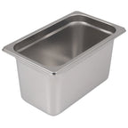 Thumbnail image #1 for Stanton Trading SP-1406 1/4 Size Solid Stainless Steel Steam Table Pan, 6" Deep, Anti-Jam Case of 24
