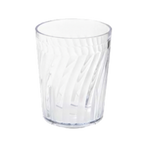 Thumbnail image #1 for G.E.T. Tahiti 2206-1-CL 6 oz Clear Textured SAN Plastic Juice Tumbler Case of 6 Dozen