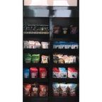 Thumbnail image #1 for RPI Industries Olympus SCAS24D-V-ME Self-Service Ambient Pastry Display Case, 24"W x 32"D x 78-5/8"H, 4 Slanted Shelves, LED Lighting