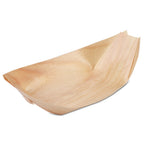 Thumbnail image #1 for JB Prince RB329 5.5 Poplar Wood Serving Boat, Bamboo, 5.5-inch Case of 50