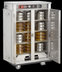 Thumbnail image #6 for FWE E-Series Dual-Heat Electric Banquet Holding Cabinet Cart, Double Doors, 72 Covered Plates