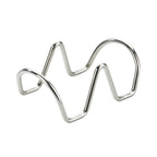 Thumbnail image #1 for Cal-Mil 3476-2 Stainless Steel Wire Taco Holder for 2 Tacos, 2-1/2"W x 4-1/2"D x 1-3/4"H Case of 24