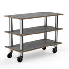 Thumbnail image #1 for Steelite International Mogogo, Modular MGCMSX02GSXW Modular 3-Tier Rectangular Buffet Extension Unit, 47 x 21 x 35 in