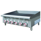 Thumbnail image #1 for Magic Chef Commercial MCCCB36A Countertop Natural Gas Radiant Charbroiler, 36"W, Adjustable Cast Iron Grates