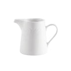 Thumbnail image #1 for CAC China Roosevelt RSV-PC 6 oz Porcelain Creamer with Handle, Embossed Case of 3 Dozen