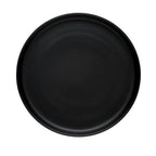 Thumbnail image #1 for Libbey Driftstone DRI-20-O 10-1/2" Round Coupe Plate, Flat Edge, Porcelain, Satin Matte Onyx
