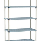 Thumbnail image #1 for Metro MetroMax Q MQ-2460G-86-S5 Stationary Starter Polymer Shelving Unit, 5-Tier, 24"D x 60"W x 86"H