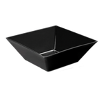 Thumbnail image #1 for G.E.T. Siciliano ML-238-BK . . Square Melamine Bowl, Black, 14 oz, 5 x 5 x 2 in Case of 12