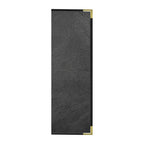 Thumbnail image #1 for Risch Seville SEVDX-2V 4.25X14 Hardback Faux-Leather Menu Cover, Double Fold, 2-View, 4-1/4" x 14" Case of 25