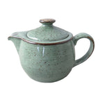 Thumbnail image #1 for Tableware Solutions USA Rustics by Continental 51RUS059-05 Dark Green China Teapot, 17 oz, with Lid Case of 4