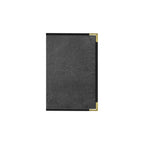 Thumbnail image #1 for Risch Seville SEVDX-2V 5.5X8.5 Hardback Faux-Leather Menu Cover, Double Fold, 2-View, 5-1/2 x 8-1/2 in Case of 25
