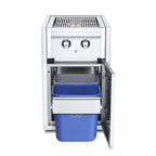 Thumbnail image #1 for Crown Verity Built-in IBISC-SB-GH Small Cabinet Charbroiler with Dual Side Burner and Garbage Holder