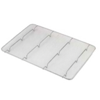 Thumbnail image #1 for Browne USA Foodservice 575516 Footed Nickel-Plated Wire Mesh Pan Grate for 1/2 Size Pan, 16 x 12 Inch