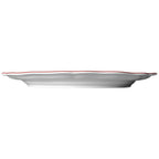 Thumbnail image #2 for Steelite International Folio, Porcelain 62530FP817 Porcelain Oval Platter, 13 x 10.5 x 1 in, Adelina Hannah Maroon 1 Dozen