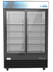 Thumbnail image #9 for KoolMore Two-Section Glass Door Merchandiser Refrigerator, 45 Cu. Ft., Sliding Doors, Bottom-Mount, Black